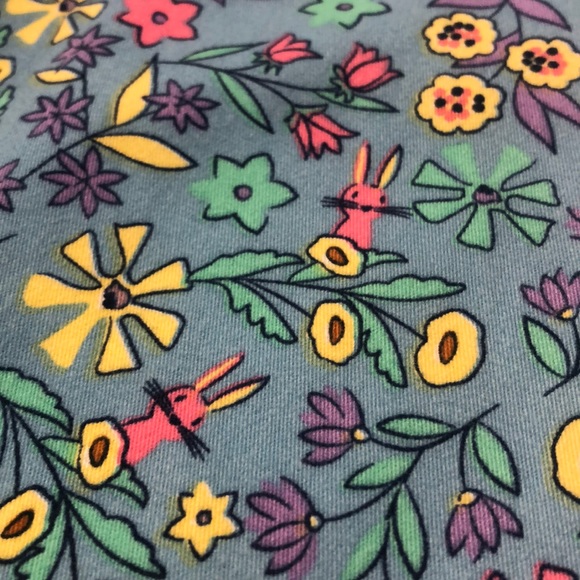 Girls flowered jeans. - Picture 2 of 6